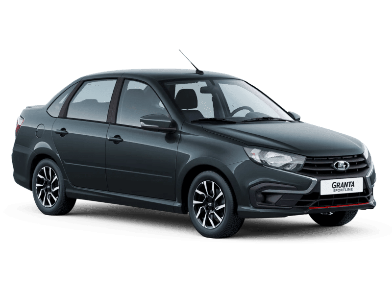 Купить Lada Granta Sportline в Санкт Петербурге - СЕРЕБРИСТО-ТЕМНО-СЕРЫЙ "БОРНЕО" (633) - МЕТАЛЛИК