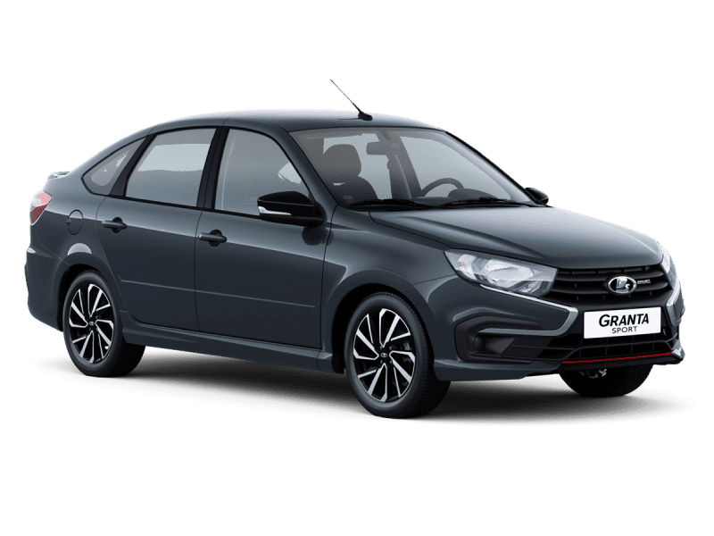 Купить Lada Granta Sport Лифтбек в Санкт Петербурге - СЕРЕБРИСТО-ТЕМНО-СЕРЫЙ "БОРНЕО" (633) - МЕТАЛЛИК