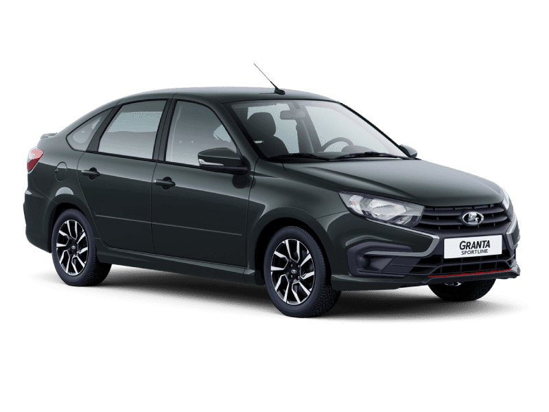 Купить Lada Granta Sportline Лифтбек в Санкт Петербурге - СЕРЕБРИСТО-ТЕМНО-СЕРЫЙ "БОРНЕО" (633) - МЕТАЛЛИК